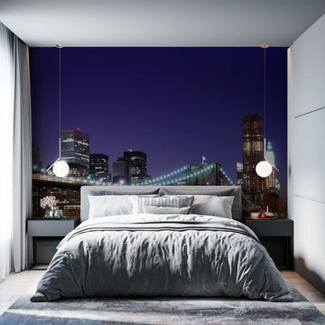 Фототапет Нощен мост над реката