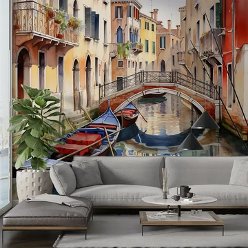 Фототапет "Венециански пейзаж в акварел"