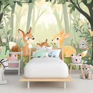 Детски фототапет  Горска магия с еленчета