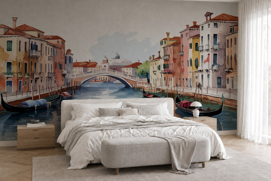 Фототапет "Романтична Венеция" – визуализация в интериор 3