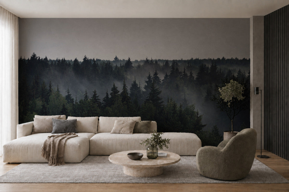 Самозалепващ фототапет mountain landscape – визуализация в интериор 2