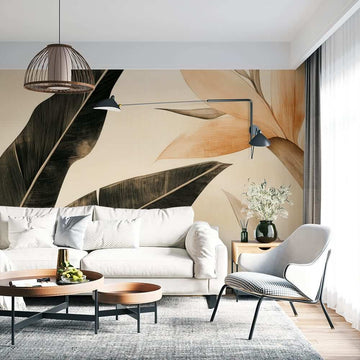 Фототапет Ефирна Екзотика в Пясъчни и Графитени Тонове