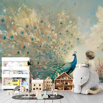 Фототапет Павлинова Феерия за детска стая