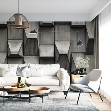 Фототапет Бетонни Скули с Впечатляваща Дълбочина | Индустриален Шарм