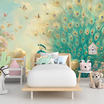 Фототапет Царствен паун за детска стая