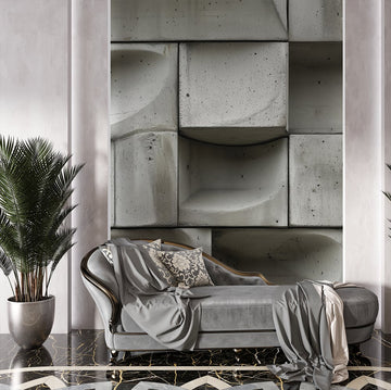 Фототапет модерен бетон с текстуриран дизайн, добавящ индустриален шик в интериора.