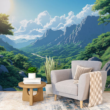 Фототапет Аниме планинска идилия за хол