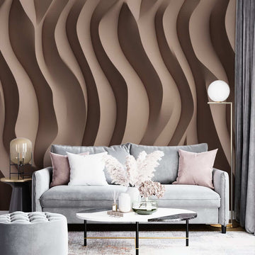 Фототапет Вълнообразен уют за хол