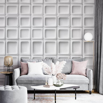 Фототапет Модерна квадратна текстура за хол