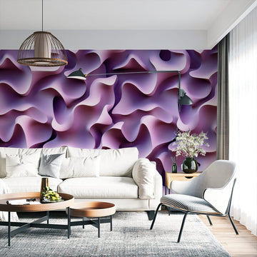 Фототапет Вълнообразни форми за хол