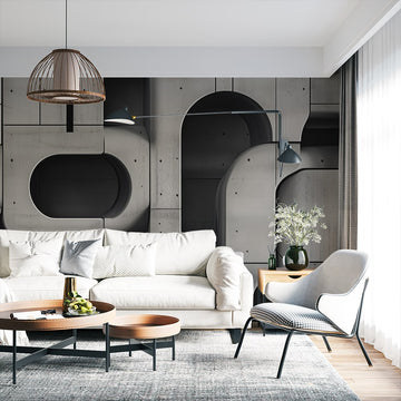 Фототапет Геометричен контраст за хол