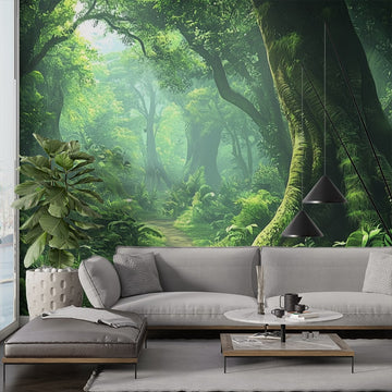 Фототапет Зелена приказка за хол