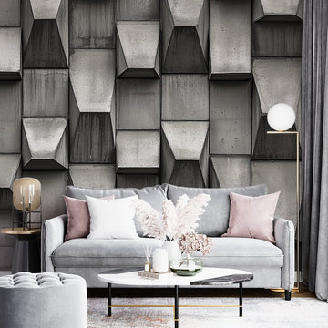 Фототапет Бетонни Скули с Впечатляваща Дълбочина | Индустриален Шарм