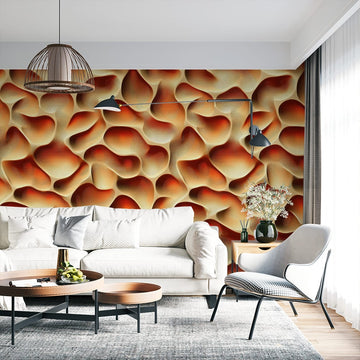 Фототапет Капки от цветя за хол