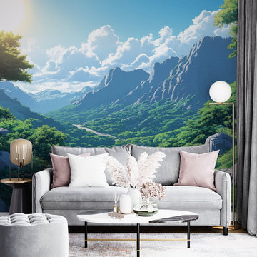 Фототапет Аниме планинска идилия за хол
