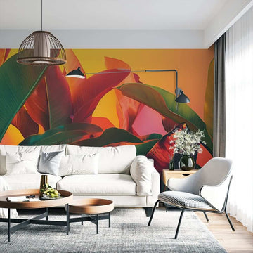 Фототапет Тропически Огнен Залез