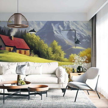 Фототапет Пейзаж с планини за хол