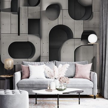 Фототапет Геометричен контраст за хол