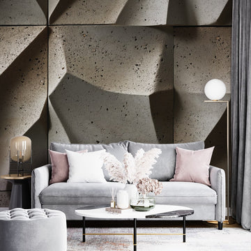 Фототапет Структуриран Граден Бетон за Хол | Лесен монтаж