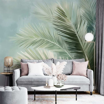 Фототапет Ефирни Емералдови Палмови Листа