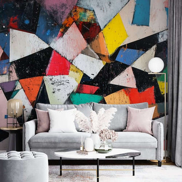 Фототапет Геометрична Абстракция в Наситени Багри