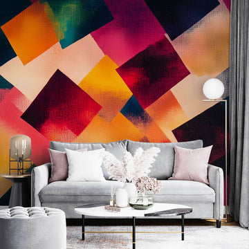 Фототапет Геометрична Абстракция в Наситени Тонове