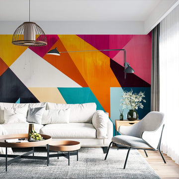 Фототапет Геометричен експлозив за хол