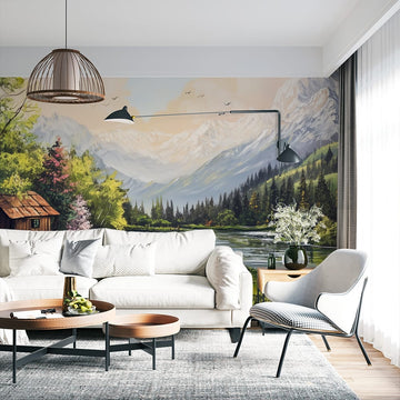 Фототапет Пейзаж с планини за хол