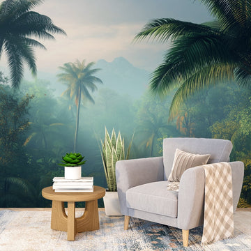 Фототапет Магическа тропическа джунгла за хол
