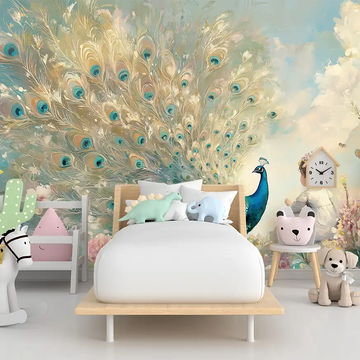 Фототапет Павлинова Феерия за детска стая