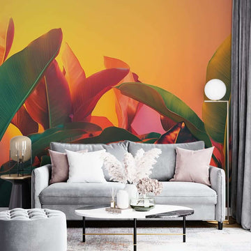 Фототапет Тропически Огнен Залез