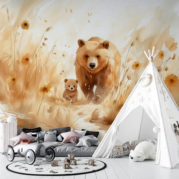 Фототапет Мечета в златна поляна за детска стая