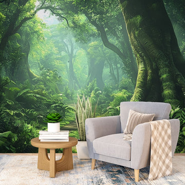 Фототапет Зелена приказка за хол