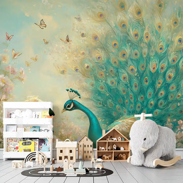 Фототапет Царствен паун за детска стая