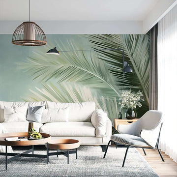 Фототапет Ефирни Емералдови Палмови Листа