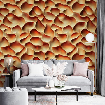 Фототапет Капки от цветя за хол