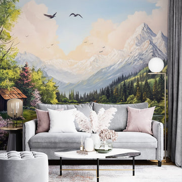 Фототапет Пейзаж с планини за хол