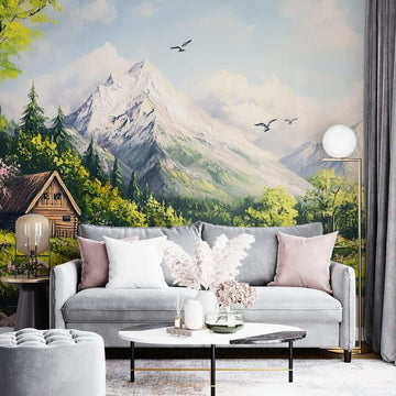 Фототапет Пленителен планински пейзаж за хол