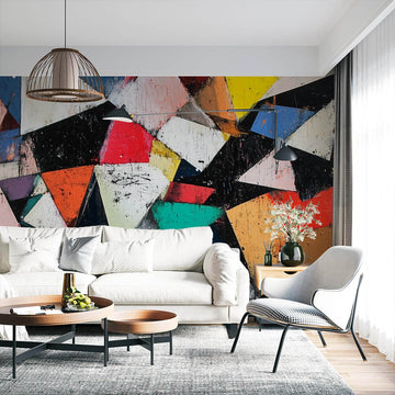 Фототапет Геометрична Абстракция в Наситени Багри