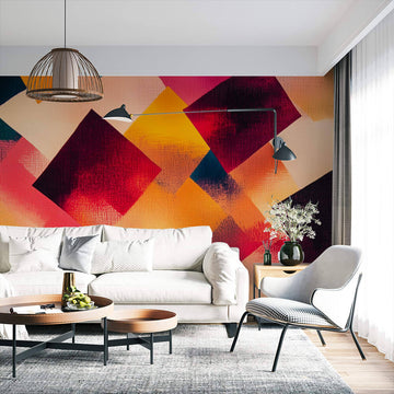 Фототапет Геометрична Абстракция в Наситени Тонове