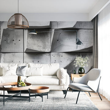 Фототапет Графитен Структуриран Бетон | Съвременен Дизайн