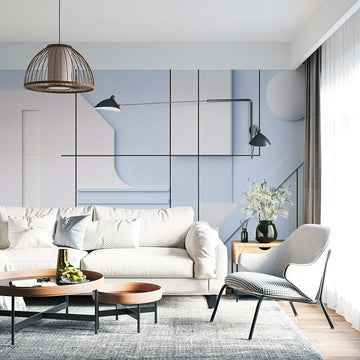 Фототапет Геометричен Вълшебен Синус за хол