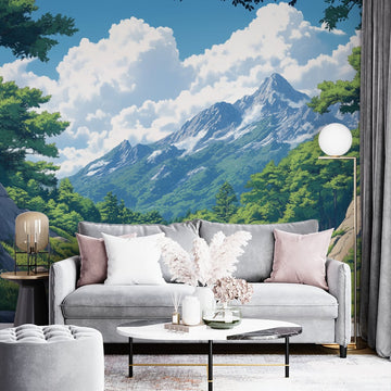 Фототапет Планинска долина за хол