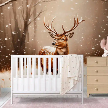 Фототапет Приказен зимен елен за детска стая