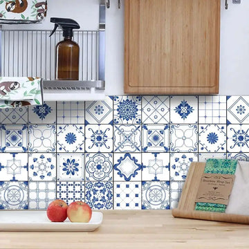Самозалепващи и водоустойчиви стикери за плочки в мексикански Talavera